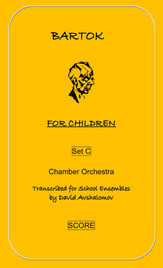 FOR CHILDREN, SET C Orchestra sheet music cover